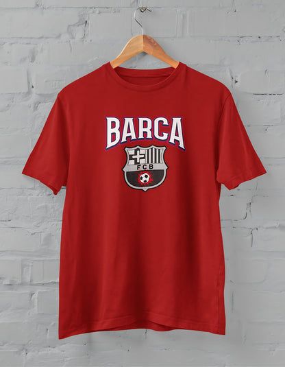 Barcelona Printed Half Sleeve T-Shirt for Men