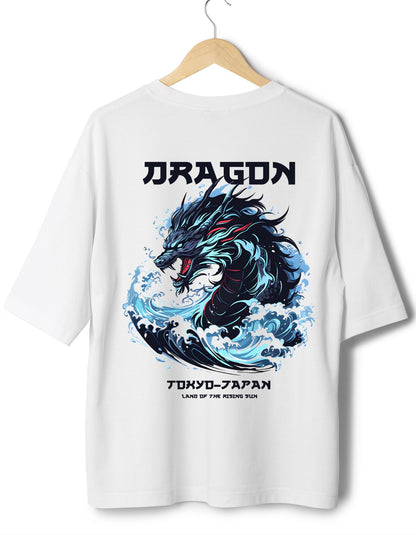 Dragon Graphic Oversized T-shirt for Men