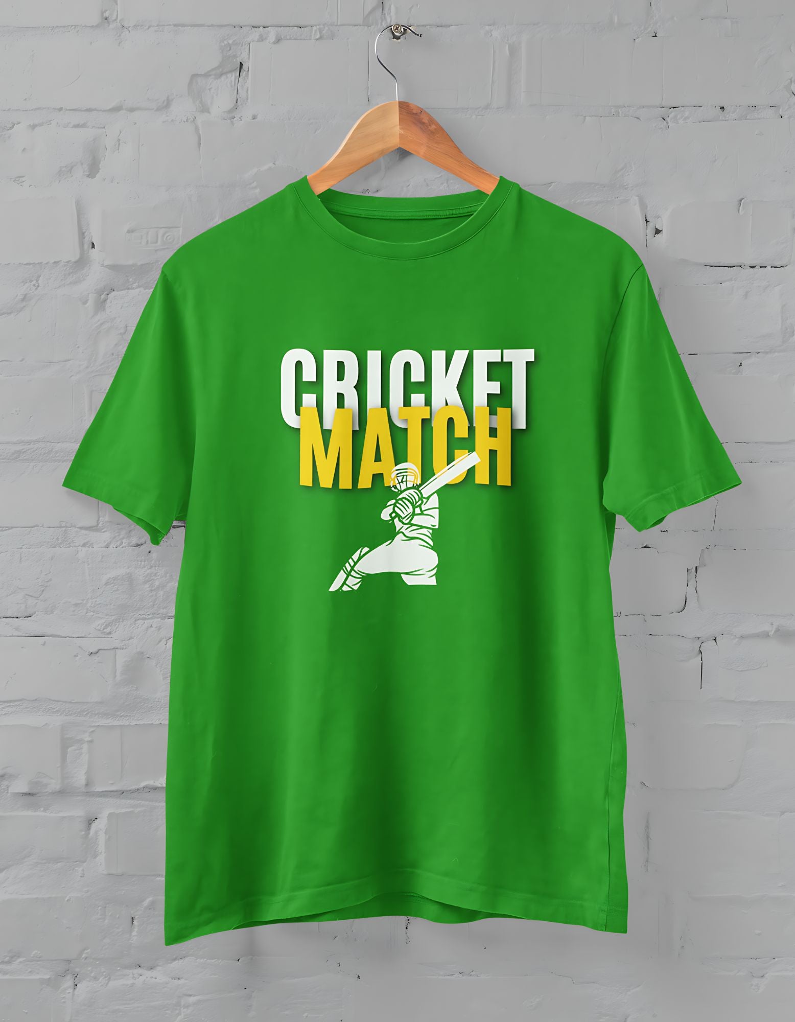 Cricket Match Half Sleeve T-shirt for Men