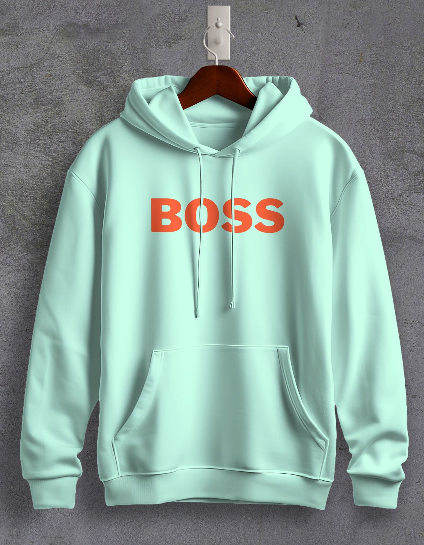 Boss Printed Unisex Hoodie For Men/Women