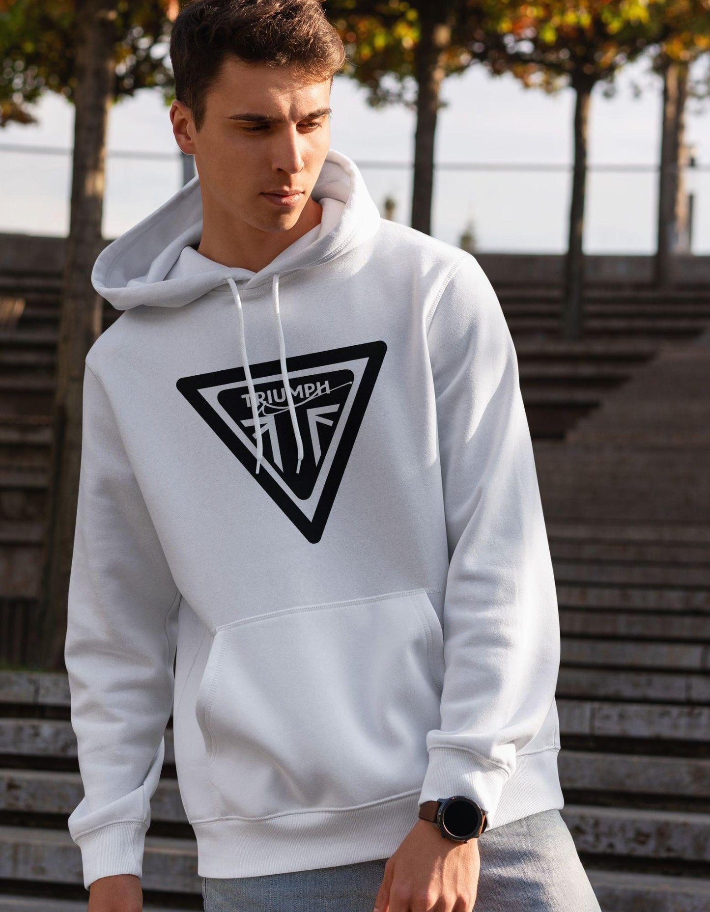 Triumph Printed Unisex Hoodie For Men/Women