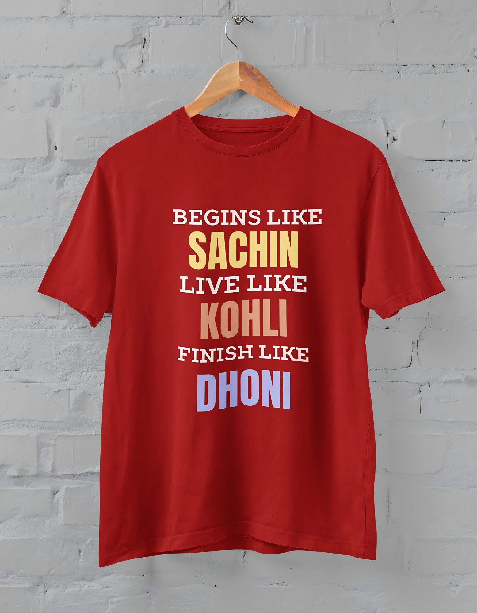 Cricket Fan Half Sleeve T-Shirt for Men