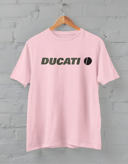 Ducati Typography Half Sleeve T-Shirt for Men