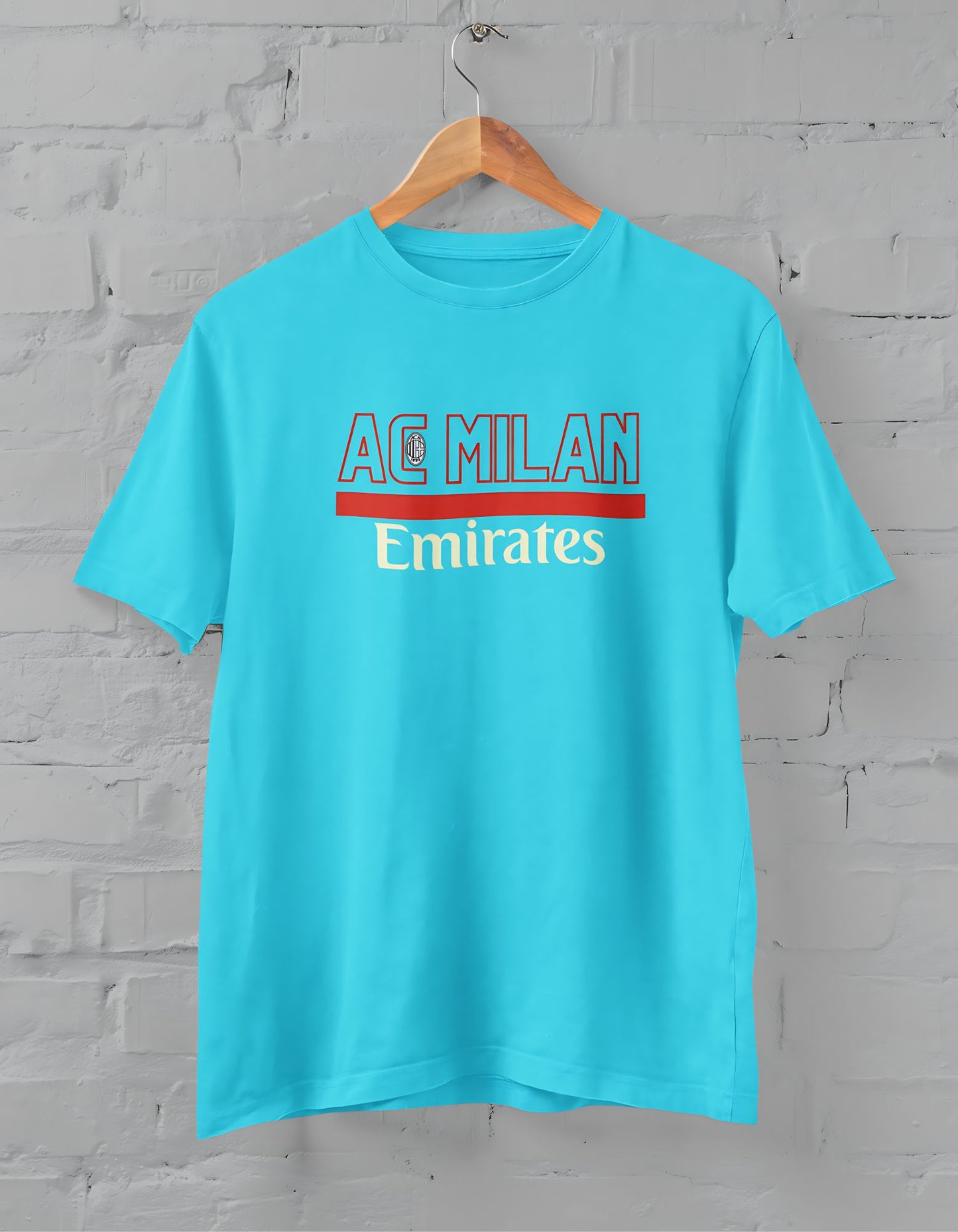 AC Milan Typography Half Sleeve T-Shirt for Men