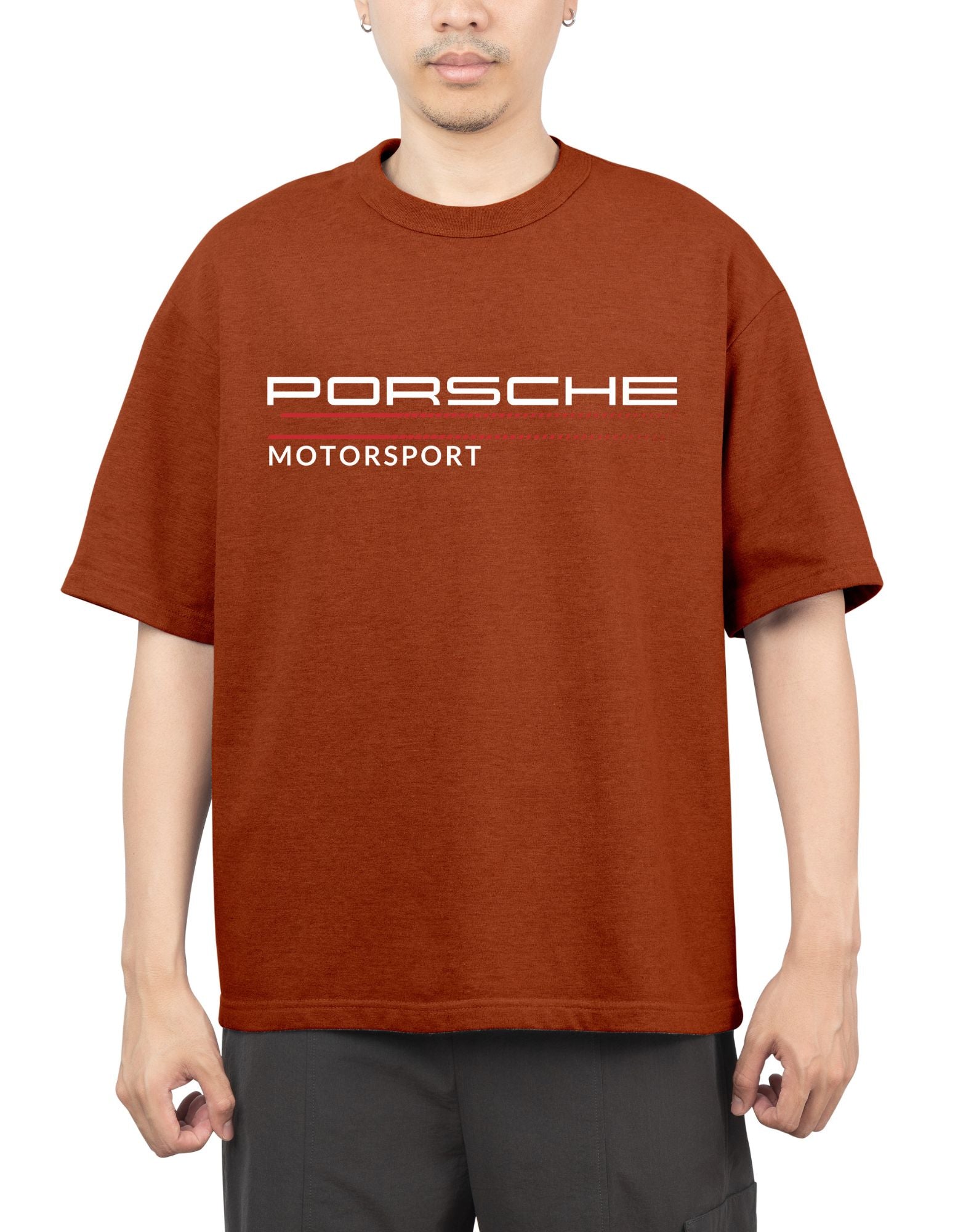 Porsche Mortorsport Printed Oversized T-shirt for Men