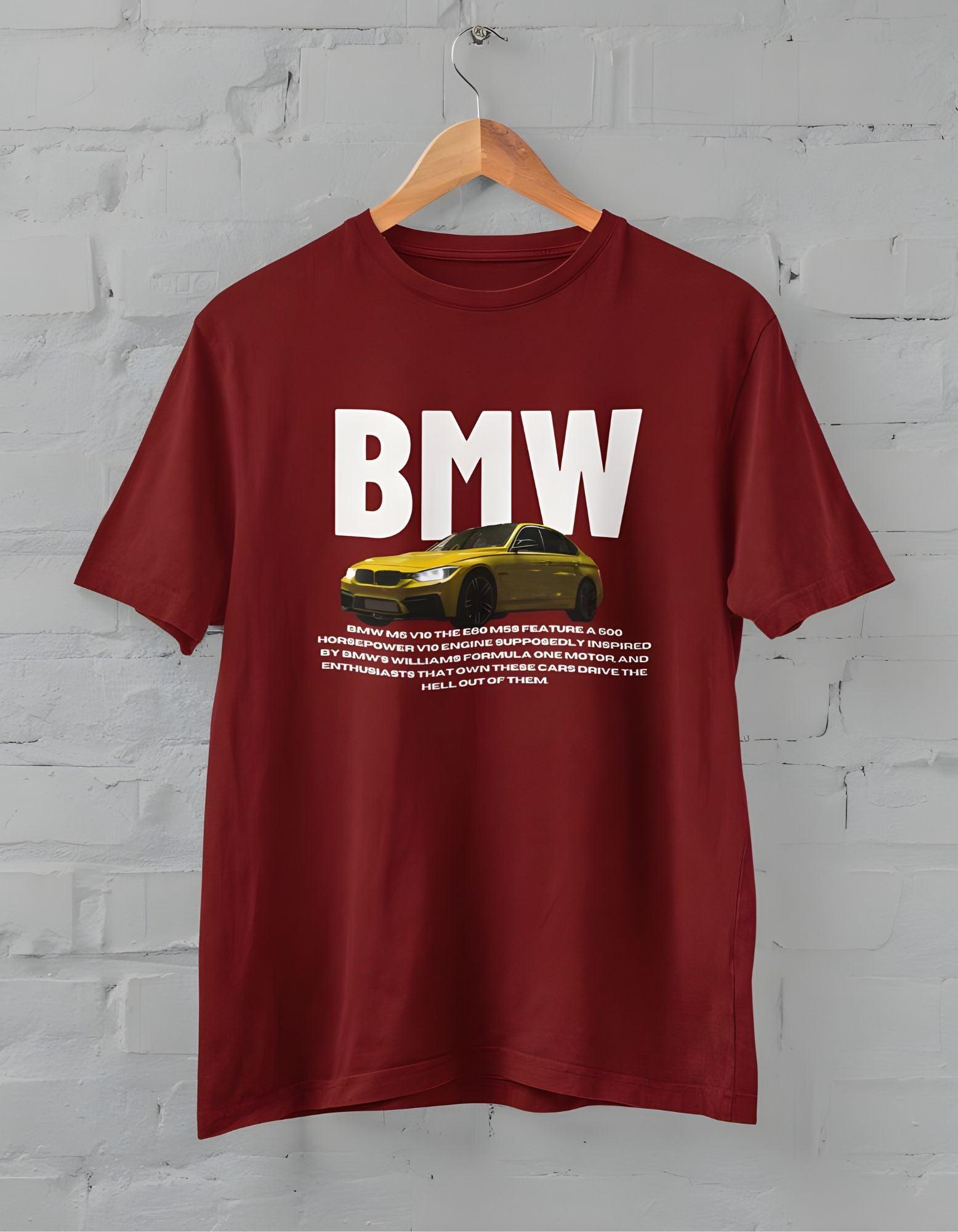 BMW Car Half Sleeve T-shirt for Men