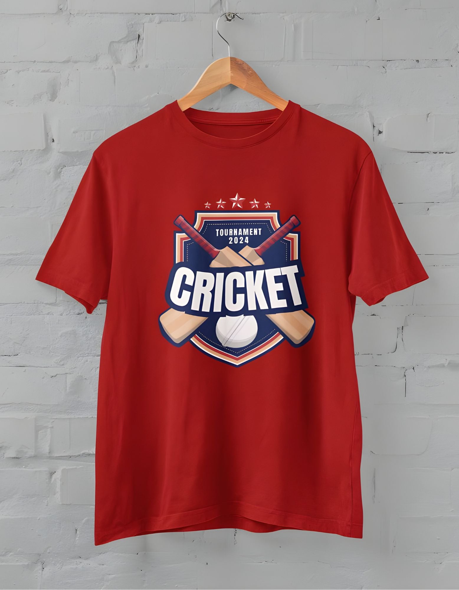 Cricket Half Sleeve T-shirt for Men