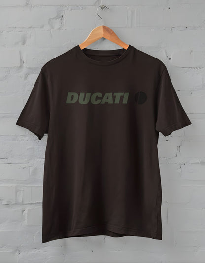 Ducati Typography Half Sleeve T-Shirt for Men