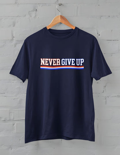 Never Give Up ( WWE ) Half Sleeve T-shirt for Men