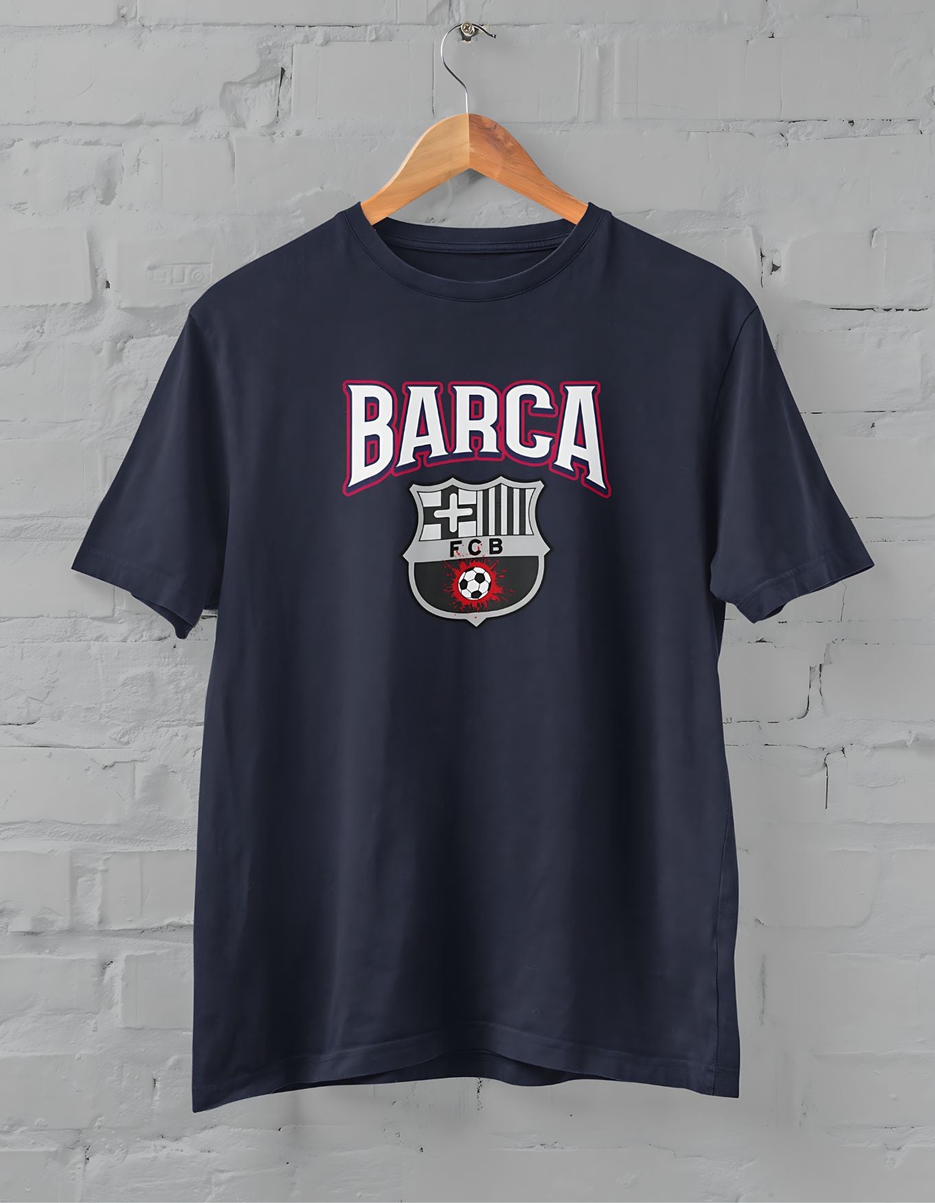 Barcelona Printed Half Sleeve T-Shirt for Men