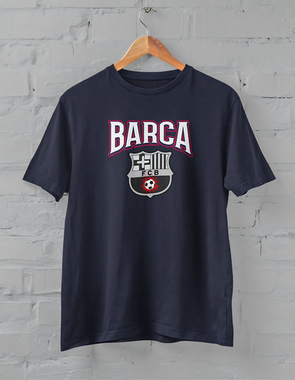 Barcelona Printed Half Sleeve T-Shirt for Men