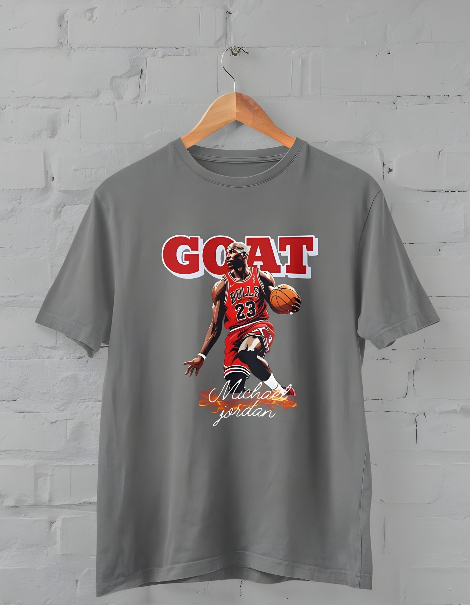 GOAT Michael Jordan Half Sleeve T-shirt for Men