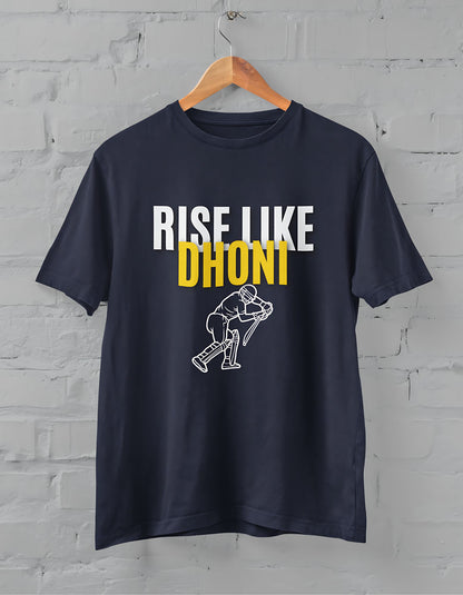 Rise Like A Dhoni Half Sleeve T-shirt for Men