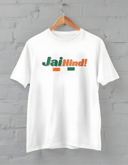 Jai Hind Half Sleeve T-Shirt for Men