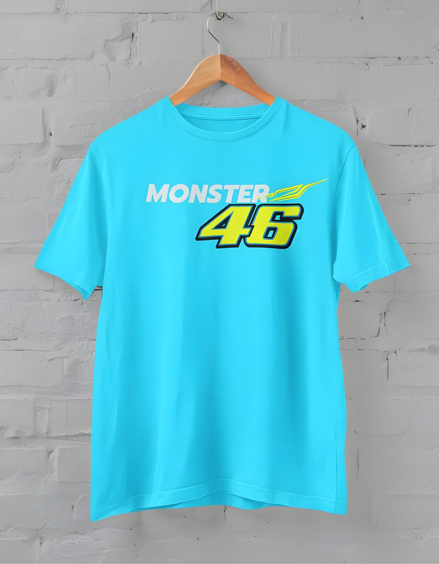 VR-46 Monster Printed Half Sleeve T-shirt for Men