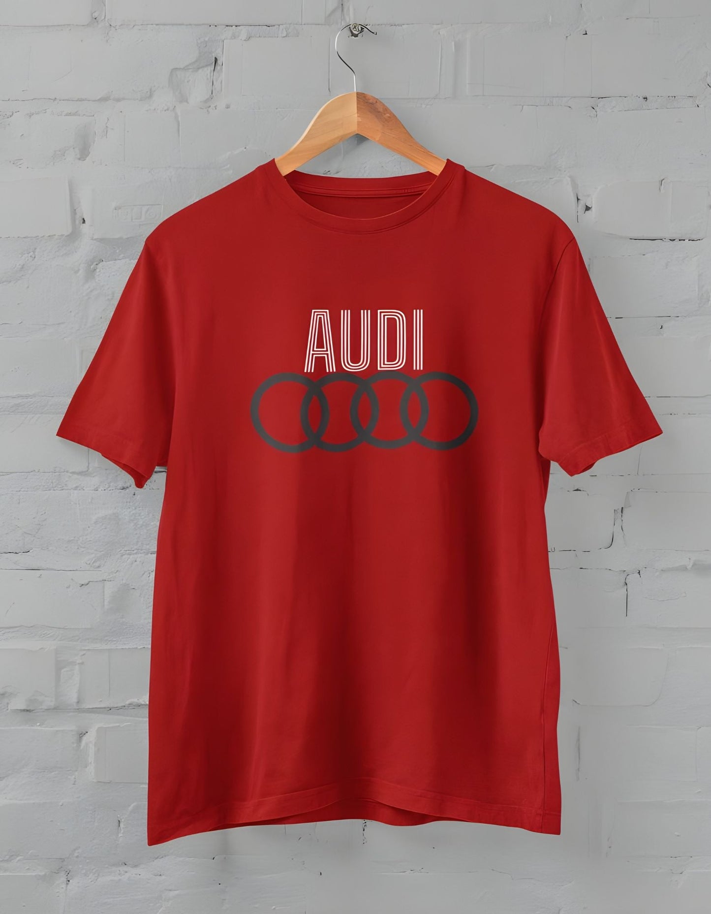 Audi Printed Half Sleeve T-shirt for Men