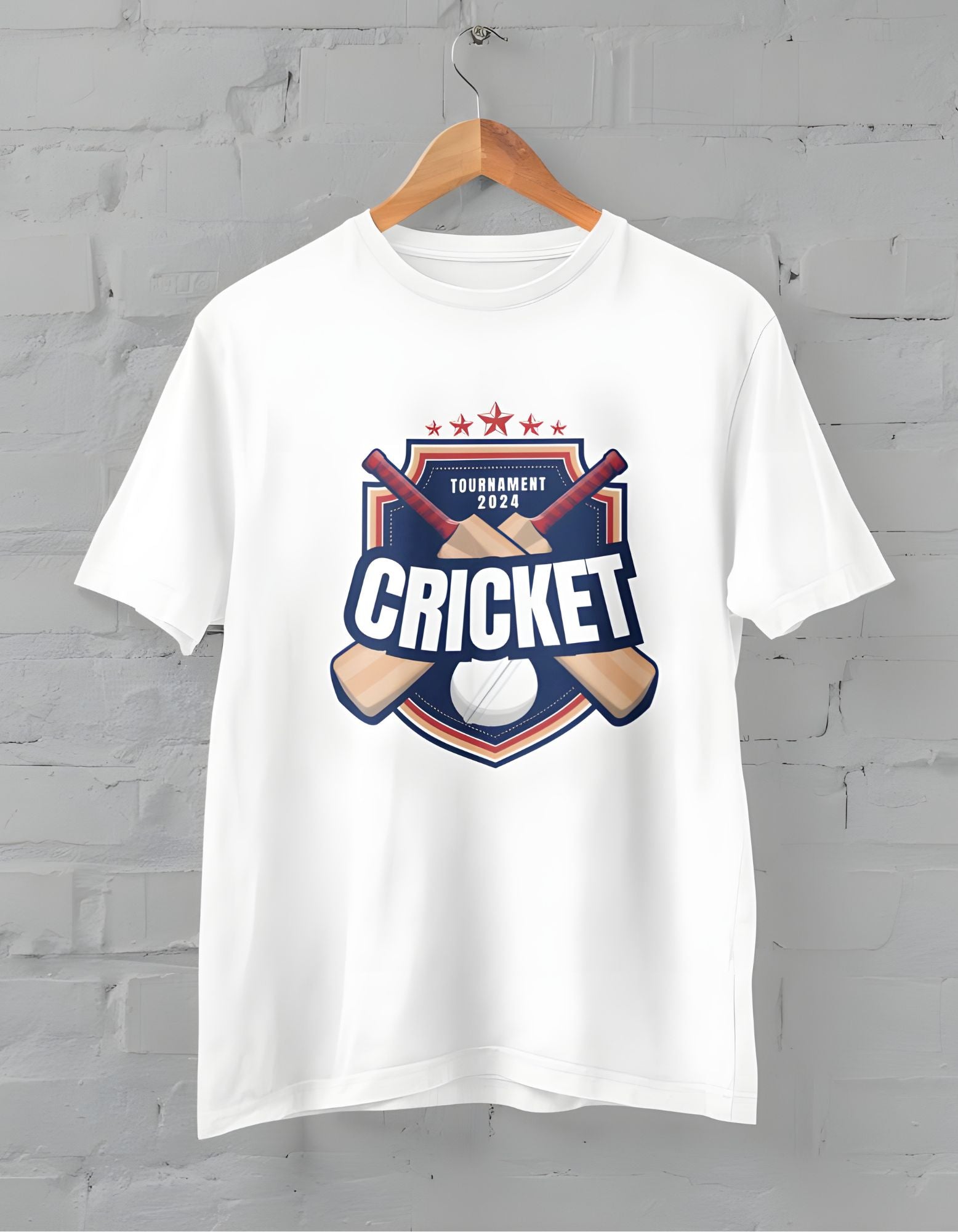 Cricket Half Sleeve T-shirt for Men