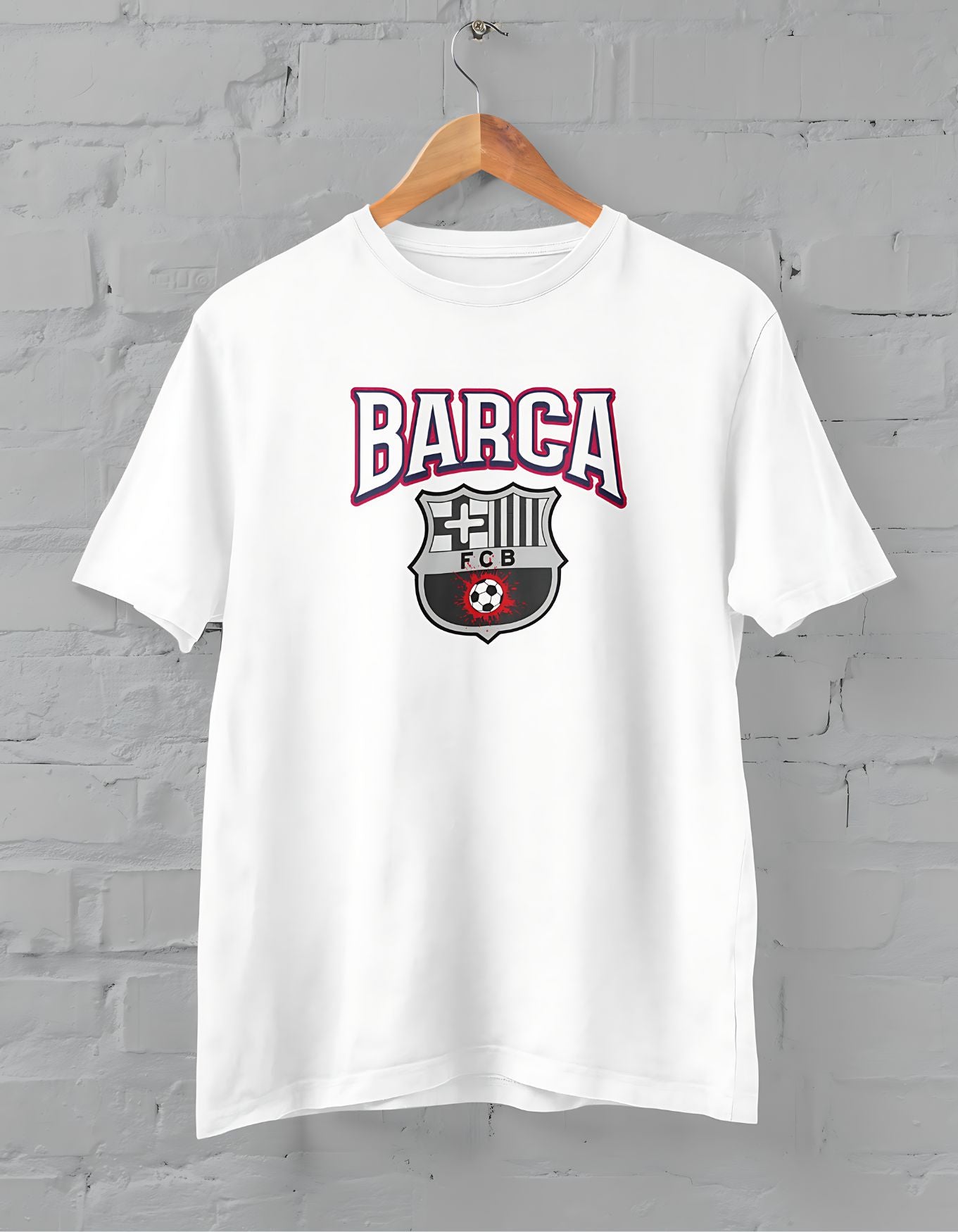 Barcelona Printed Half Sleeve T-Shirt for Men