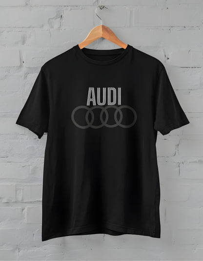 Audi Printed Half Sleeve T-shirt for Men