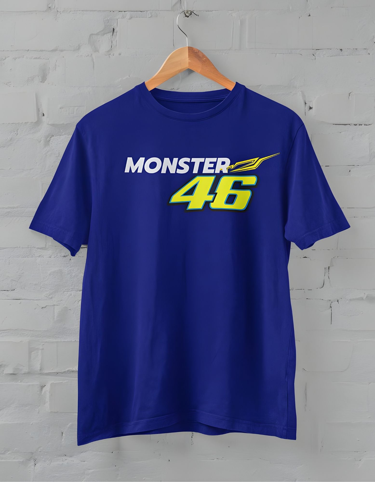 VR-46 Monster Printed Half Sleeve T-shirt for Men