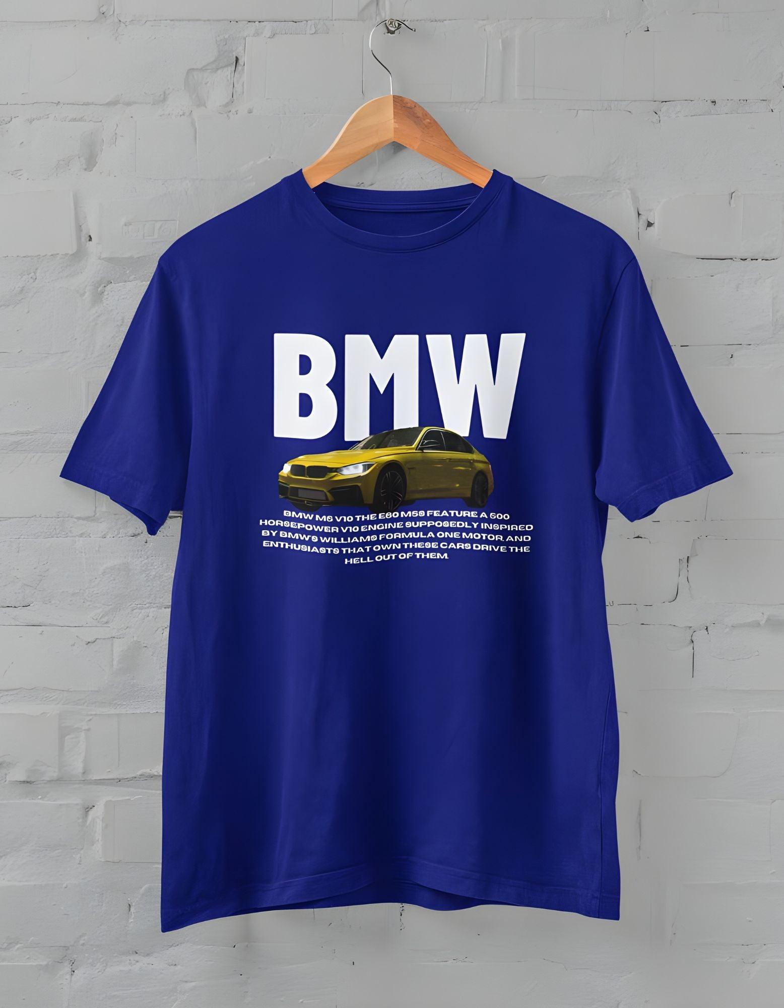 BMW Car Half Sleeve T-shirt for Men