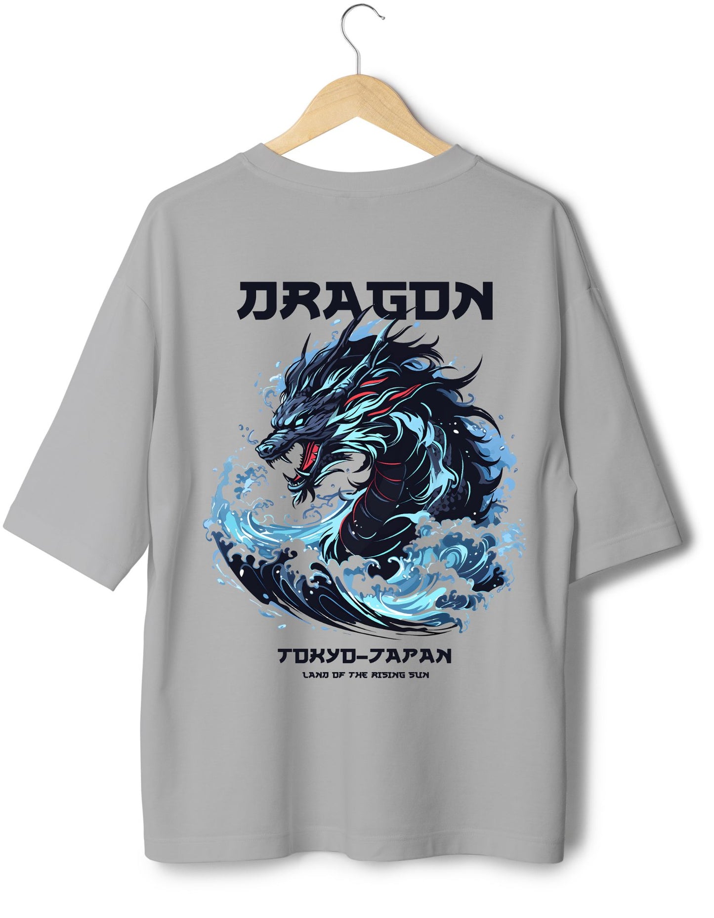 Dragon Graphic Oversized T-shirt for Men