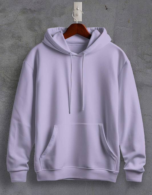 Lavender Plain Unisex Hoodie For Men/Women