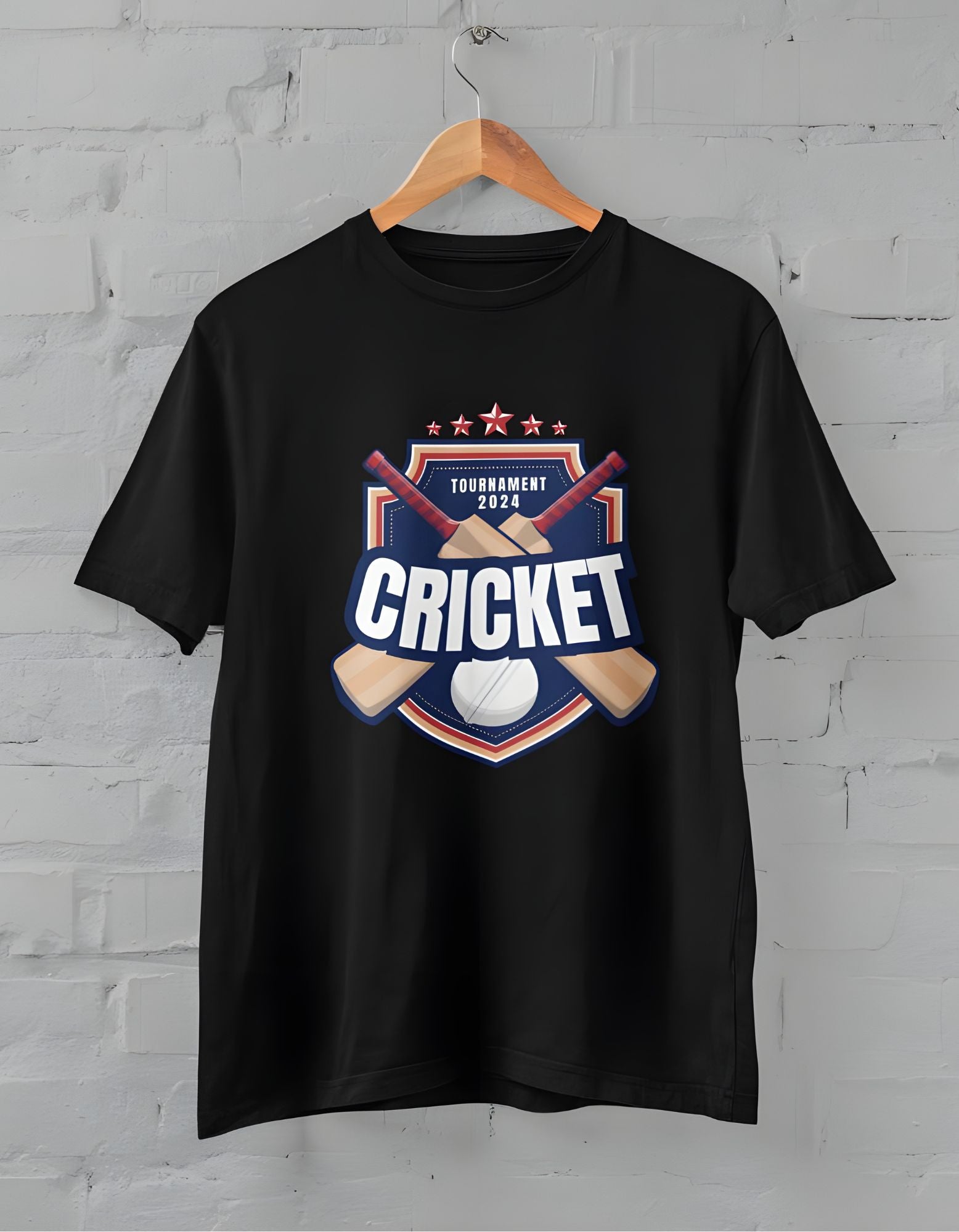 Cricket Half Sleeve T-shirt for Men