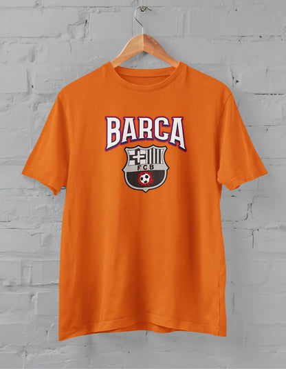 Barcelona Printed Half Sleeve T-Shirt for Men