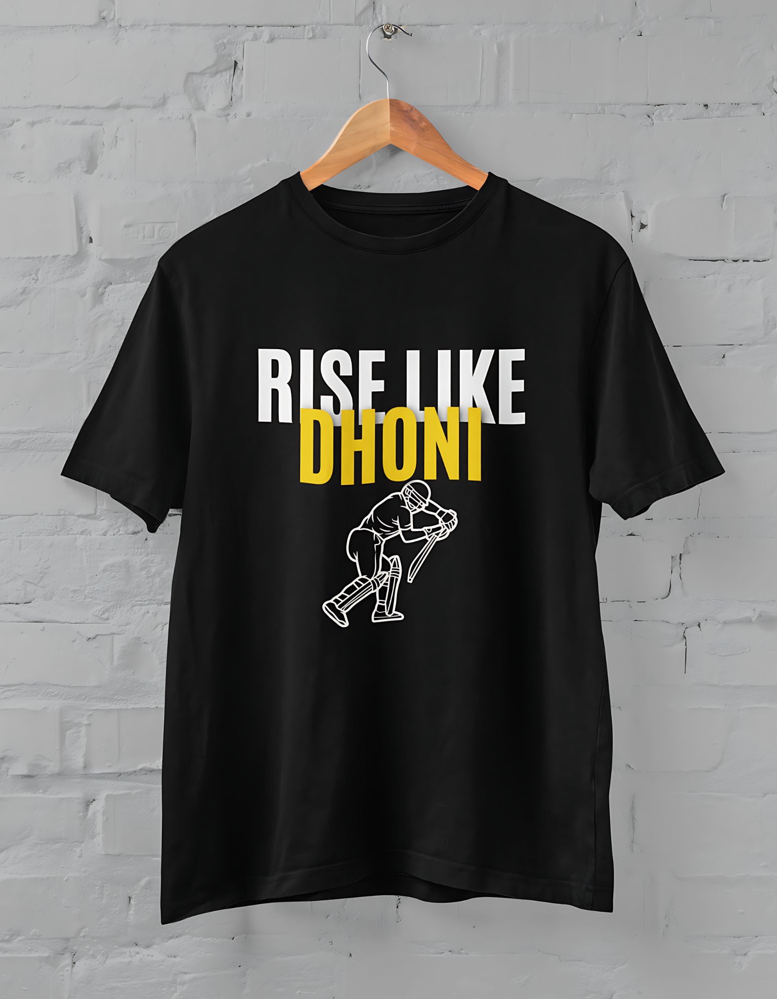 Rise Like A Dhoni Half Sleeve T-shirt for Men