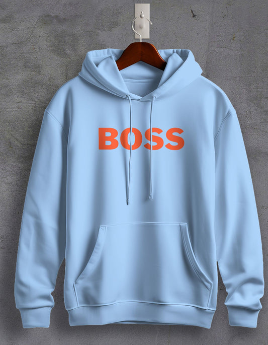 Boss Printed Unisex Hoodie For Men/Women