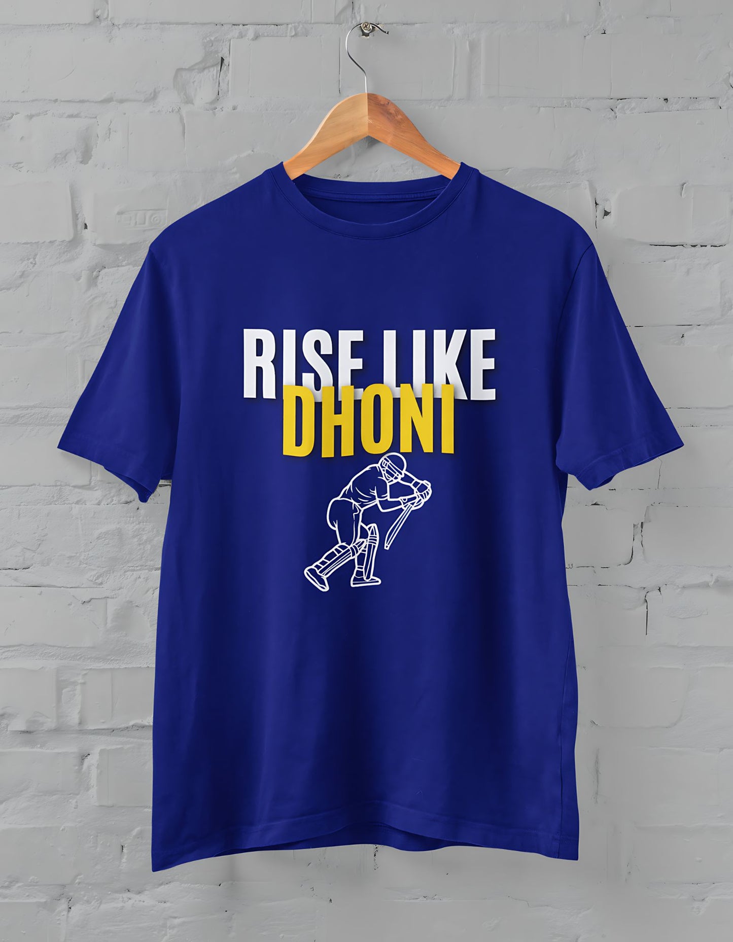 Rise Like A Dhoni Half Sleeve T-shirt for Men