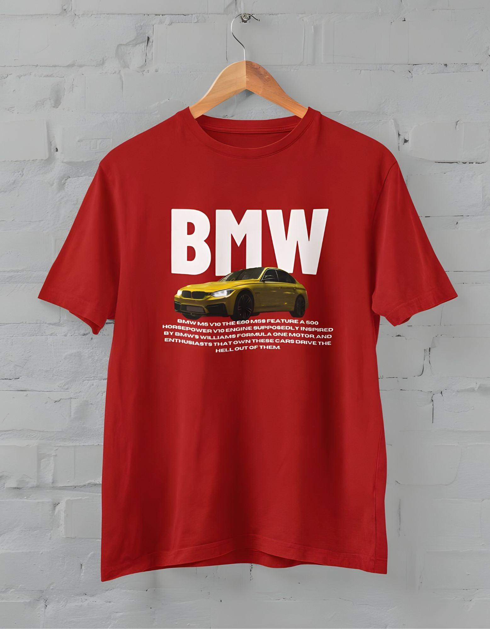 BMW Car Half Sleeve T-shirt for Men