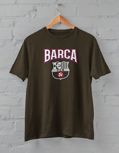 Barcelona Printed Half Sleeve T-Shirt for Men