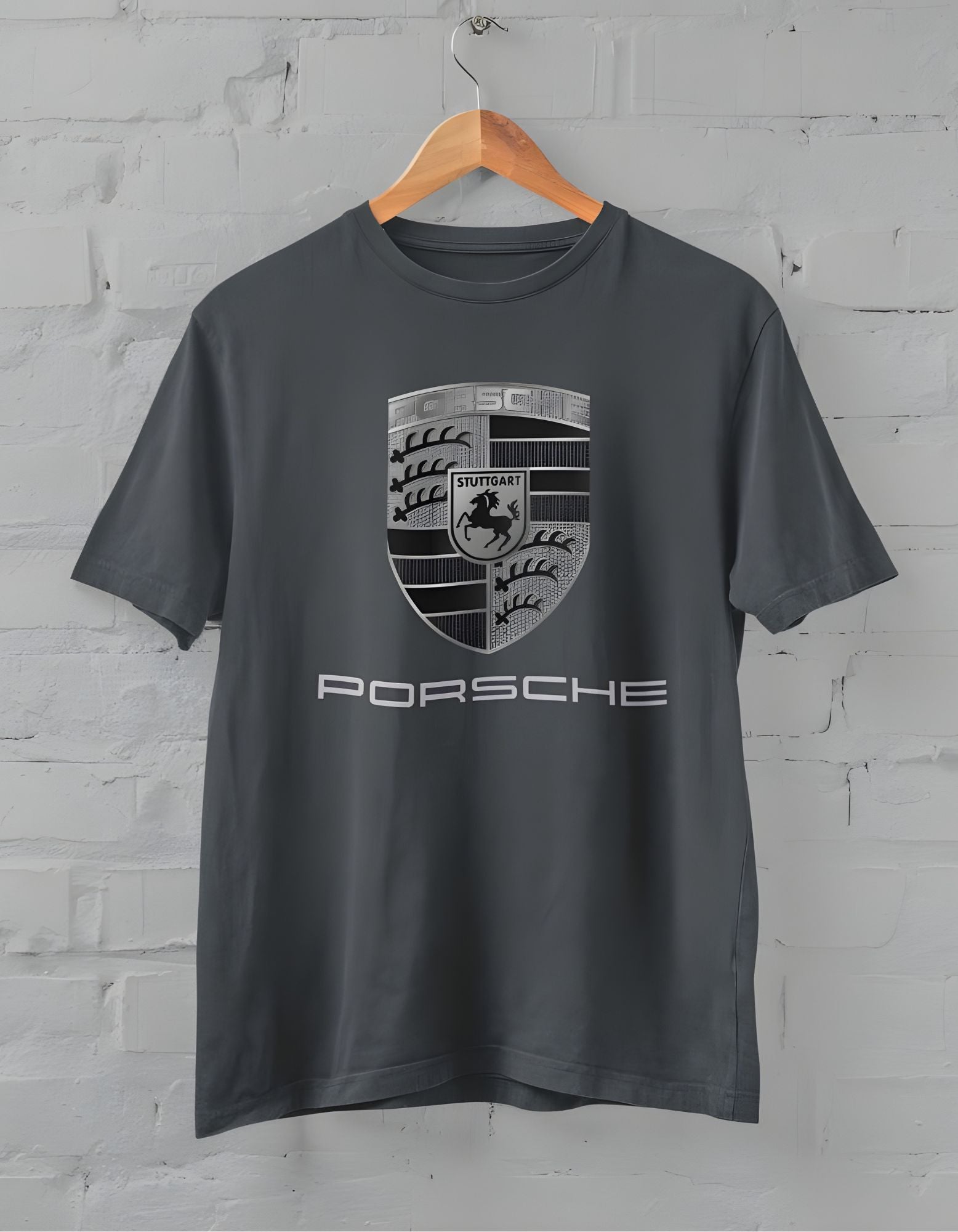 Porsche Printed Half Sleeve T-shirt for Men