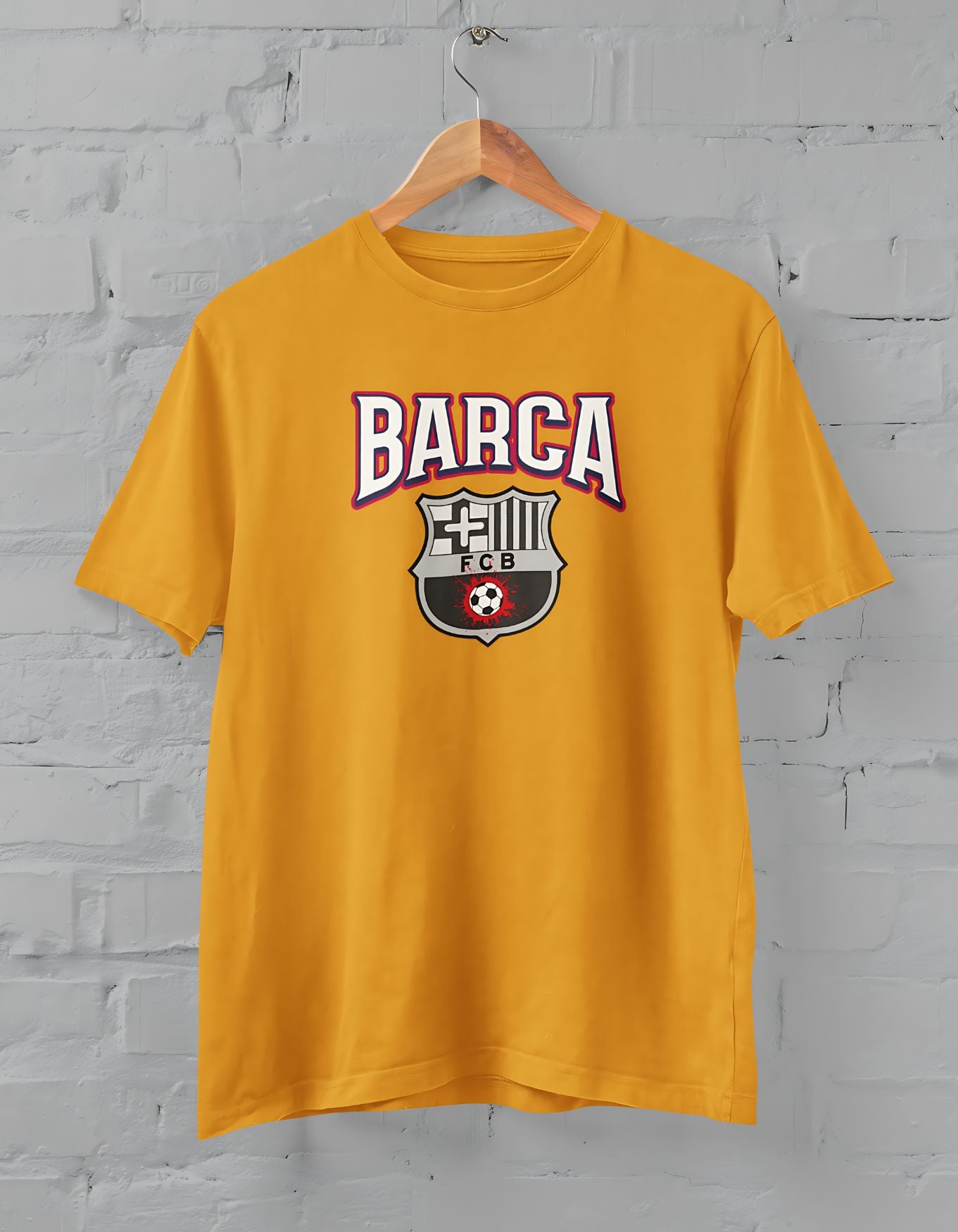 Barcelona Printed Half Sleeve T-Shirt for Men