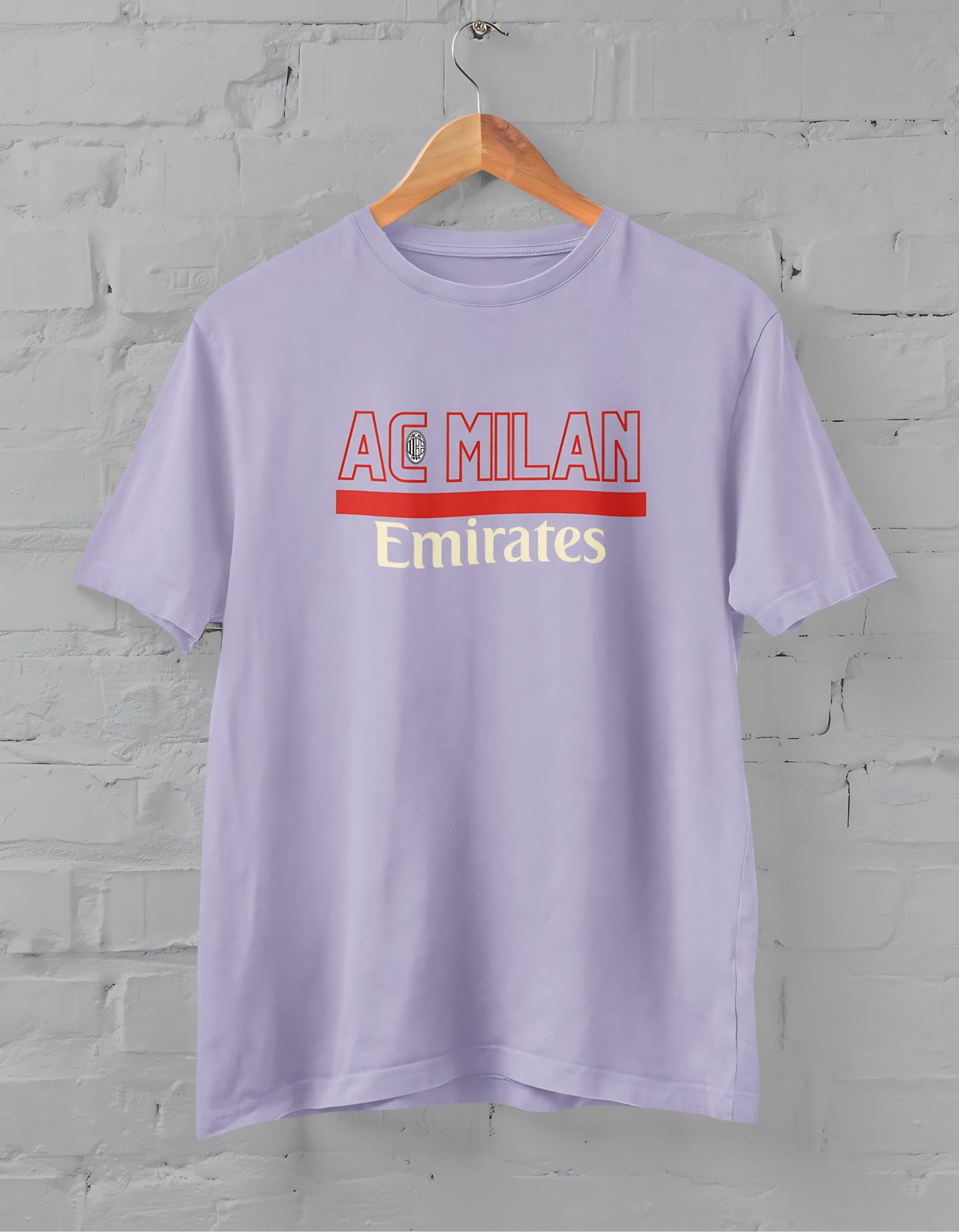 AC Milan Typography Half Sleeve T-Shirt for Men