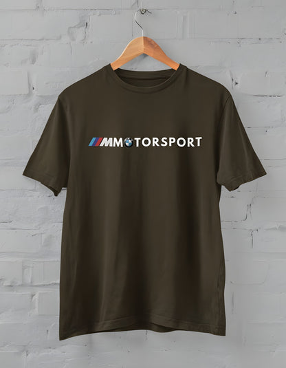 BMW Motorsport Printed Half Sleeve T-Shirt for Men