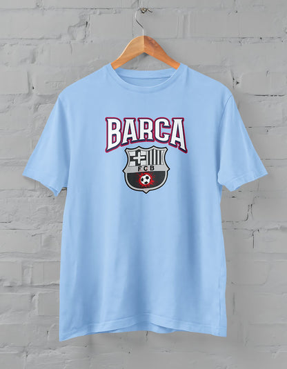 Barcelona Printed Half Sleeve T-Shirt for Men