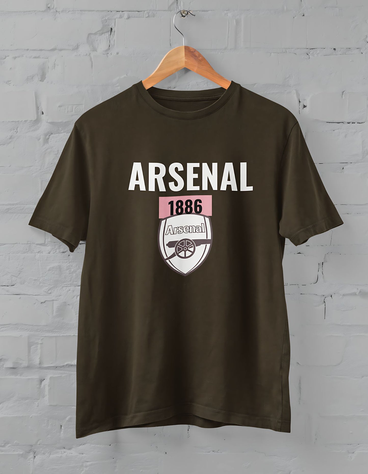 Arsenal 1886 Printed Half Sleeve T-shirt for Men