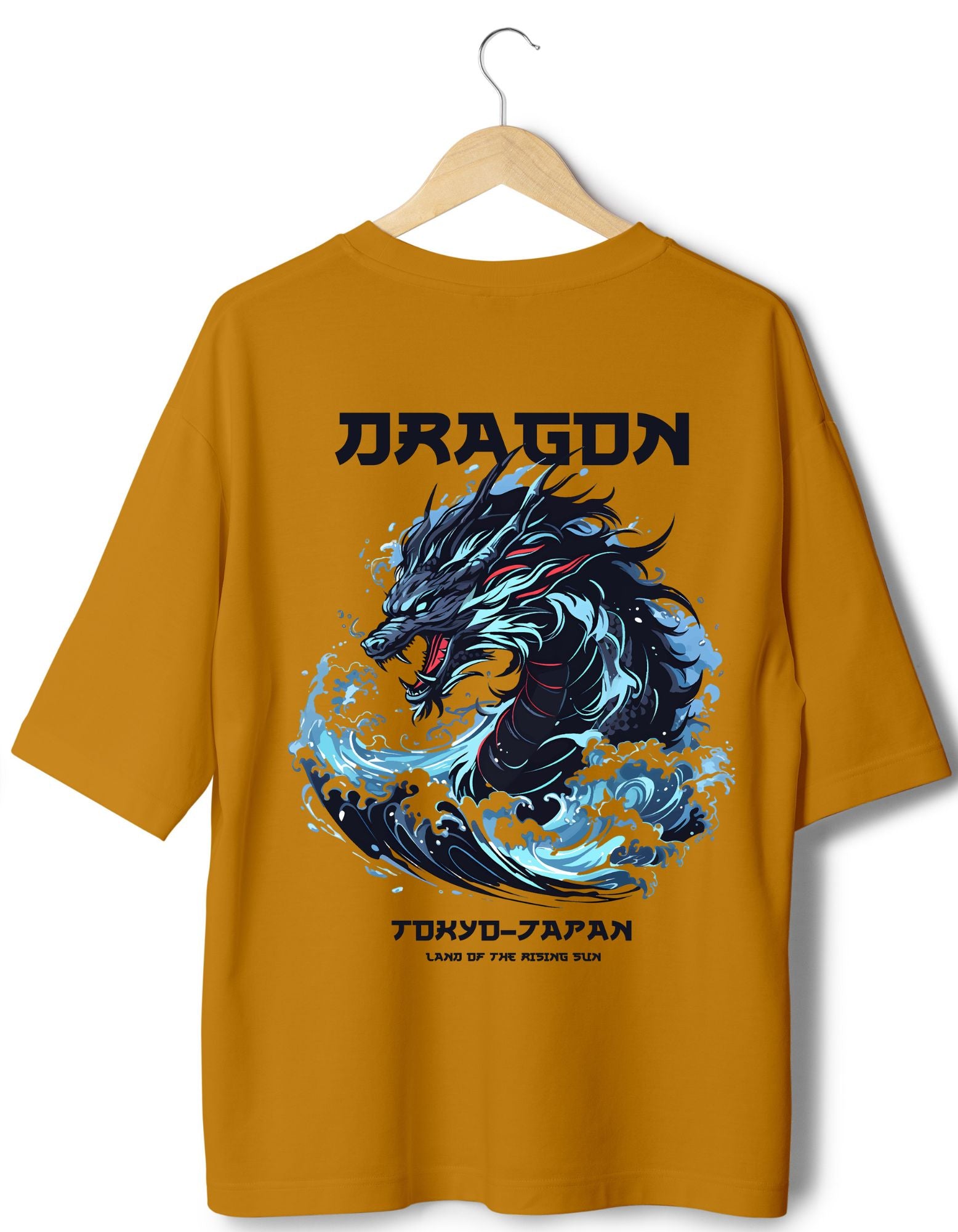 Dragon Graphic Oversized T-shirt for Men