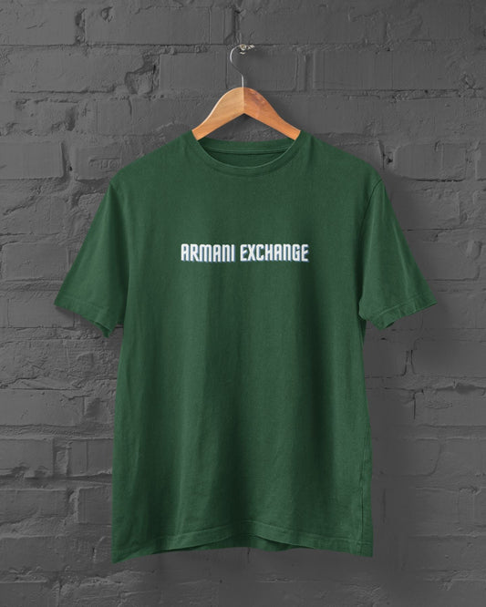 Armani Exchange Printed Bottle Green t-shirt