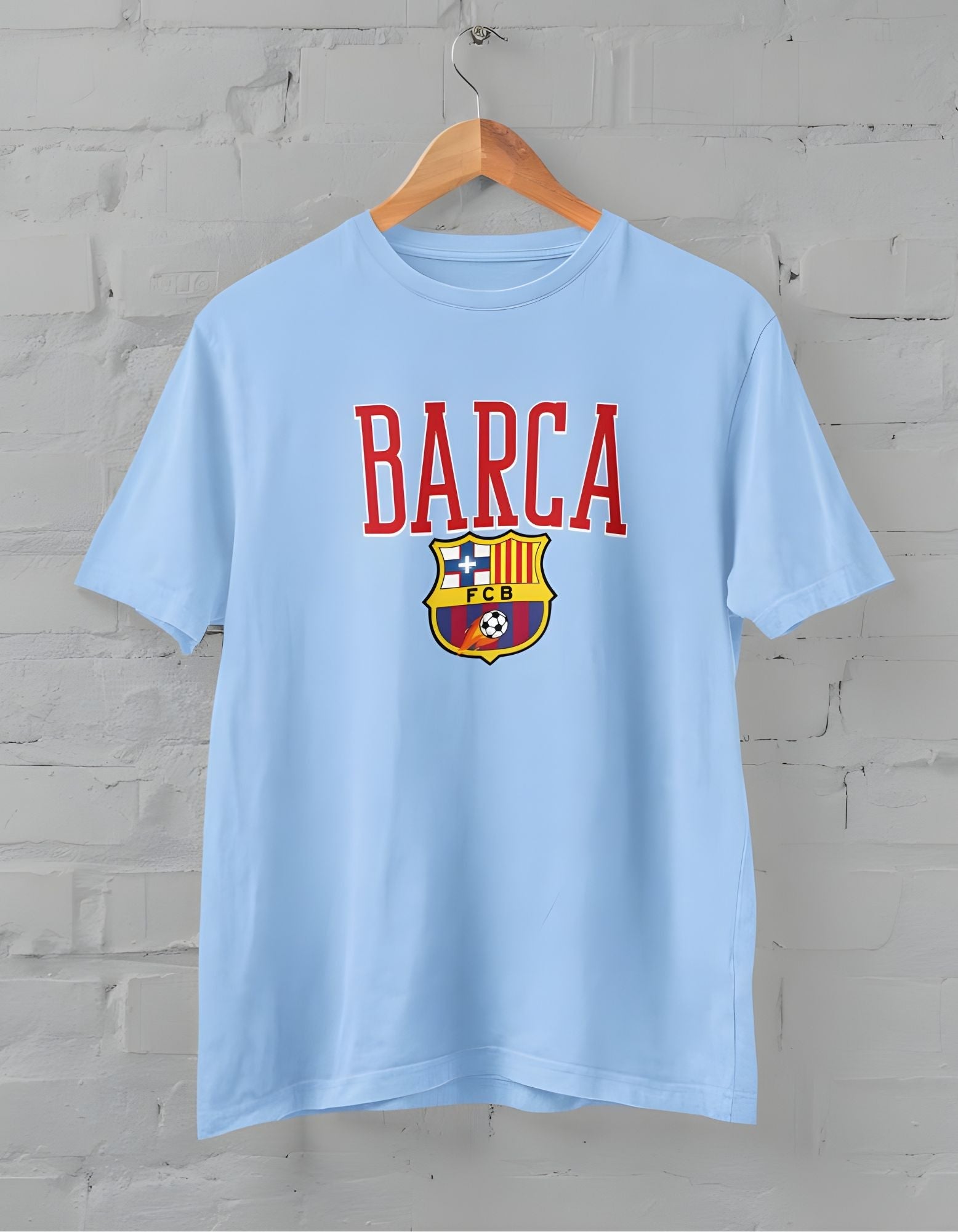 F.C Barcelona Printed Half Sleeve T-Shirt for Men