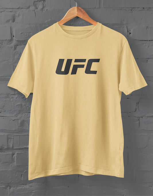 UFC Black Half Sleeves T-shirt For Men