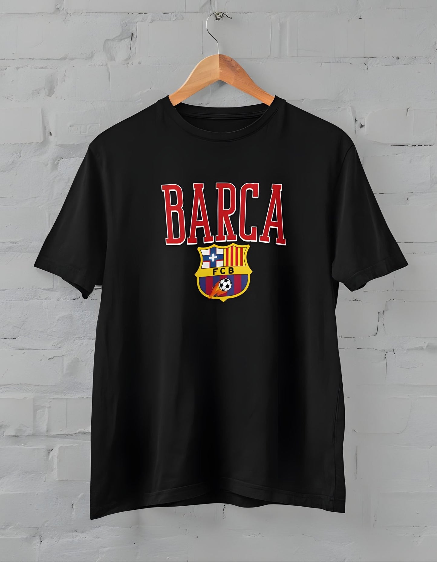 F.C Barcelona Printed Half Sleeve T-Shirt for Men