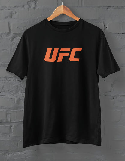 UFC Orange Half Sleeves T-shirt for Men - ShosaQualiTees