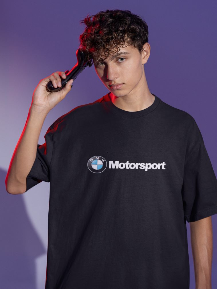 BMW Motorsport Oversized T-Shirt for Men Black