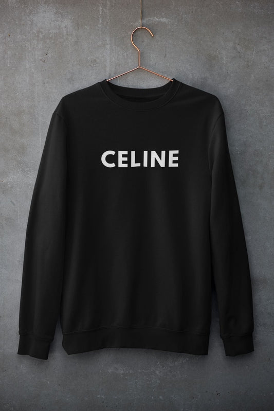 CELINE Unisex Sweatshirt for Men/Women Black