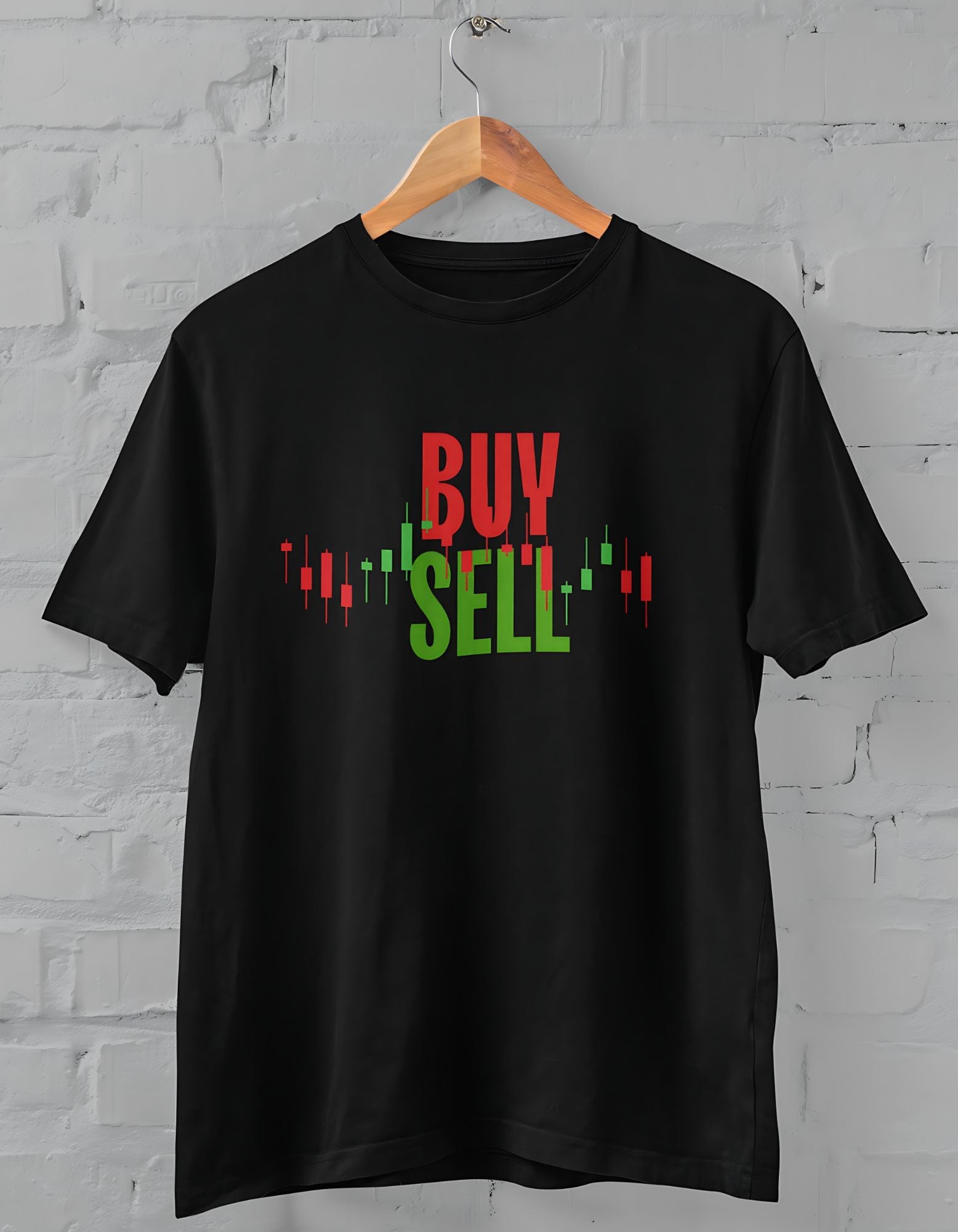 Trader Buy/Sell Half Sleeve T-shirt for Men