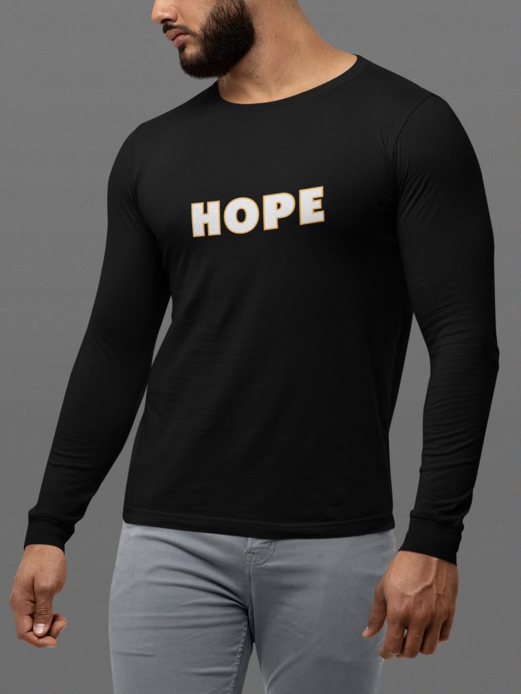 HOPE Full Sleeve T-Shirt for Men Black